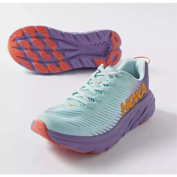 ✨Hoka Women's RINCON 3 Blue Glass Chalk Violet Running Walking Sz 7.5 Shoes✨ - Picture 3 of 14